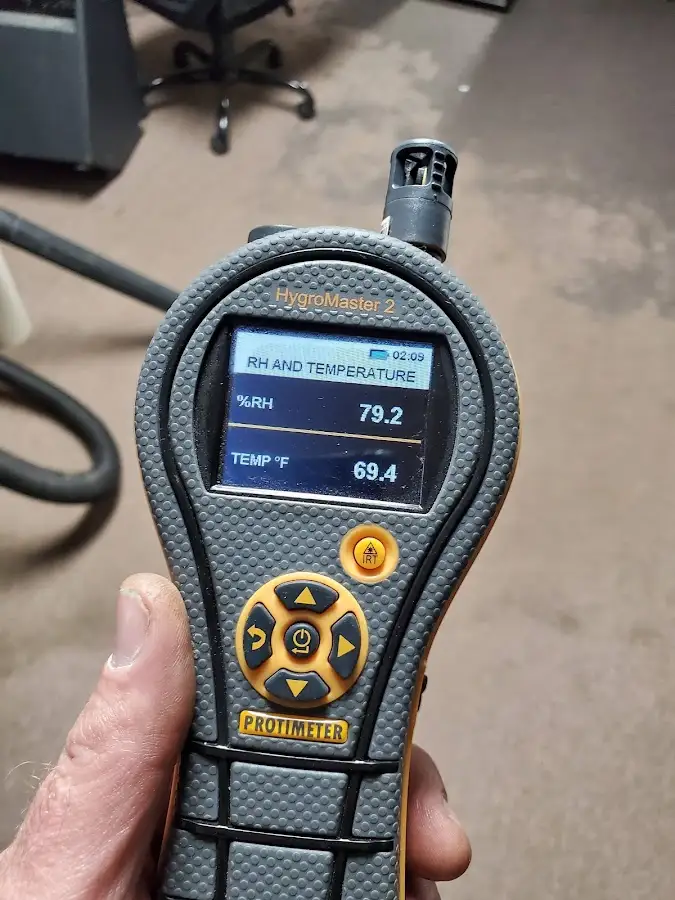 Moisture meter humidity assessment for Mold Remediation & Removal in San Leandro